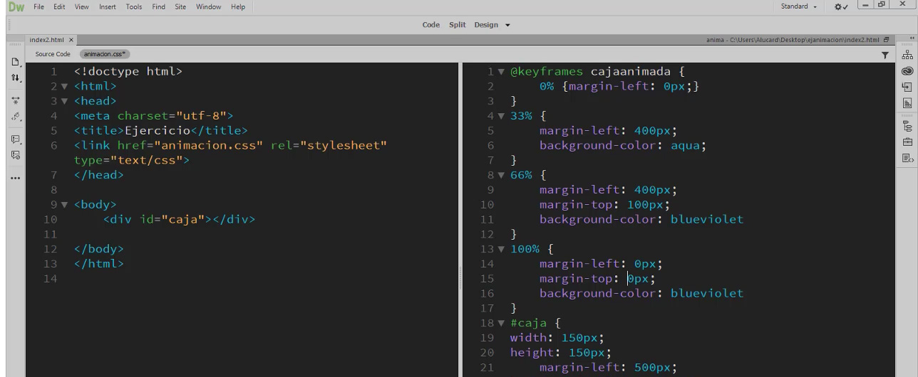 Video Tutorial @keyframes